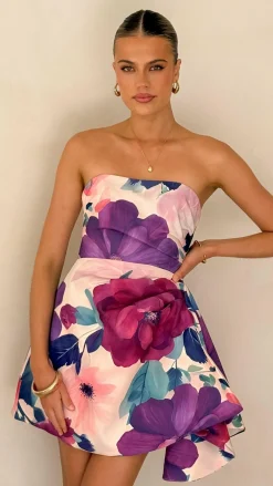 SASHA (BNE) Dresses|Mini^Hanae Mini Dress - Violet Floral