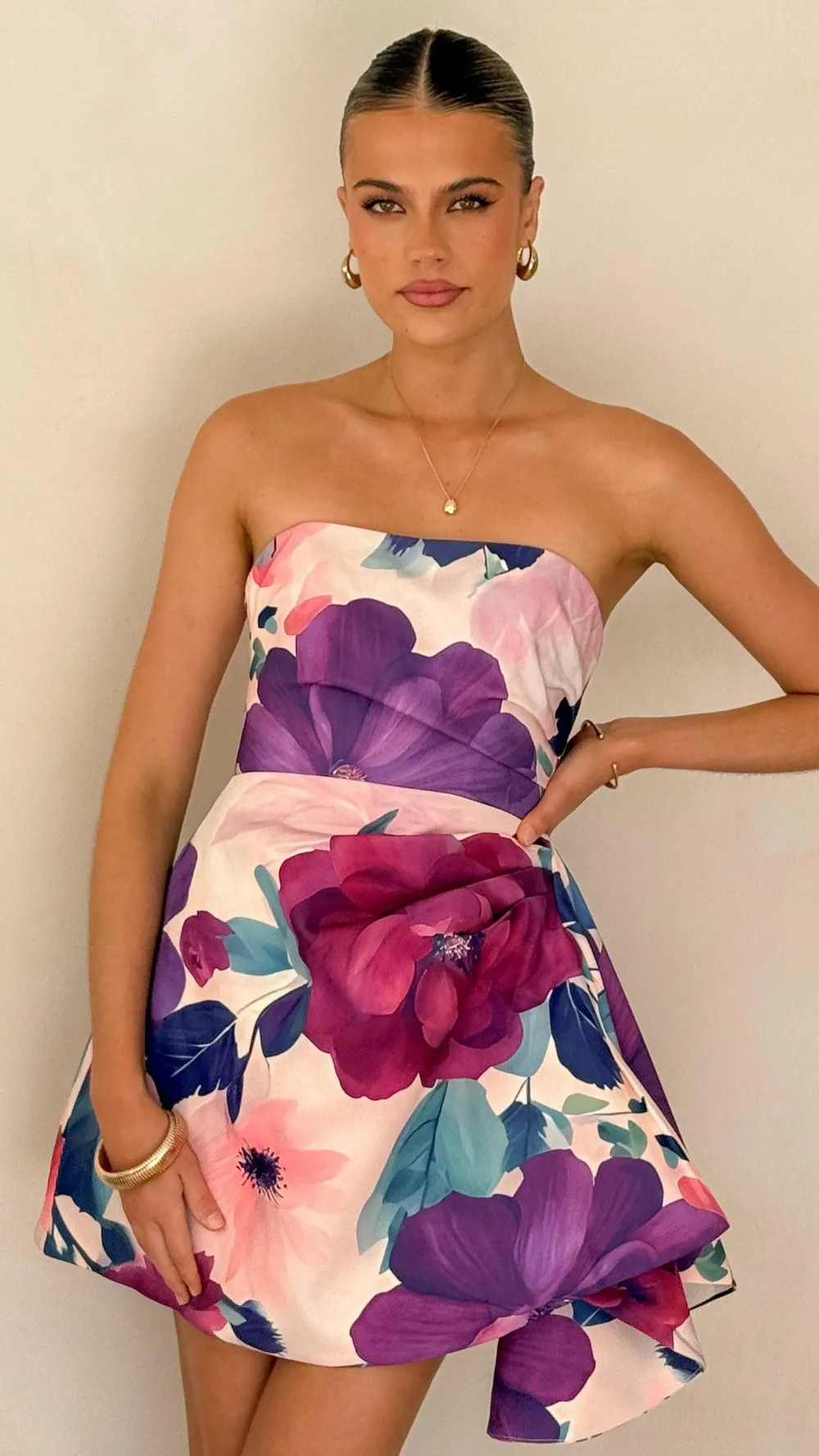 SASHA (BNE) Dresses|Mini^Hanae Mini Dress - Violet Floral