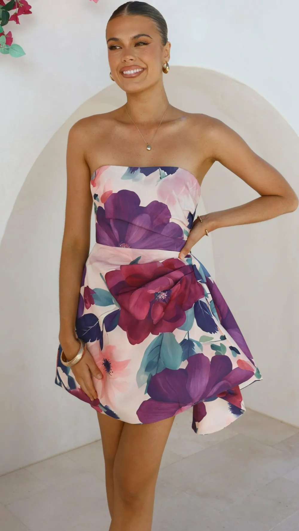 SASHA (BNE) Dresses|Mini^Hanae Mini Dress - Violet Floral
