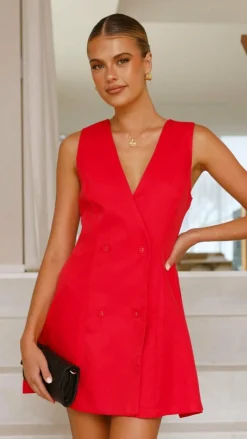SASHA (BNE) Dresses|Mini^Hani Mini Dress - Red