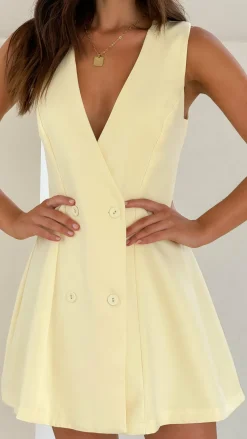 SASHA (BNE) Dresses|Mini^Hani Mini Dress - Soft Yellow