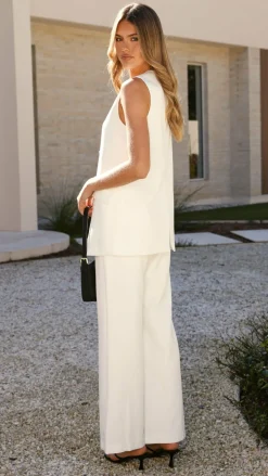 SASHA (BNE) Sets|Bottoms^Hannah Pants - White