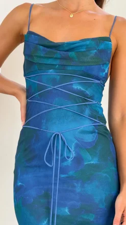 SASHA (BNE) Sale Dresses^Hanne Maxi Dress - Blue Print