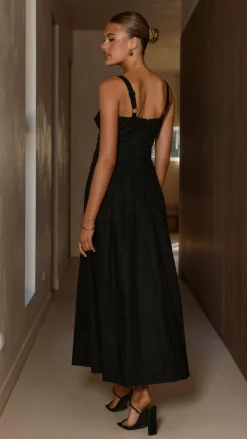 Main St Dresses|Midi^Harleigh Midi Dress - Black