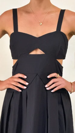 Main St Dresses|Midi^Harleigh Midi Dress - Black