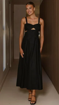 Main St Dresses|Midi^Harleigh Midi Dress - Black