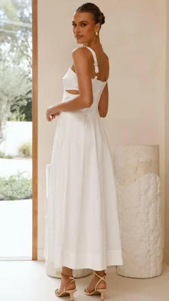 Main St Dresses|Midi^Harleigh Midi Dress - White