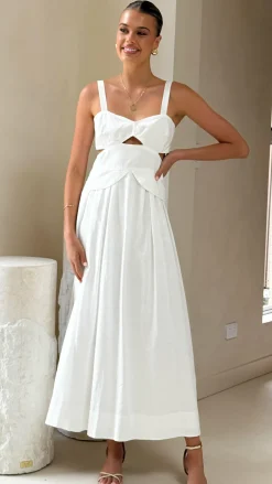 Main St Dresses|Midi^Harleigh Midi Dress - White