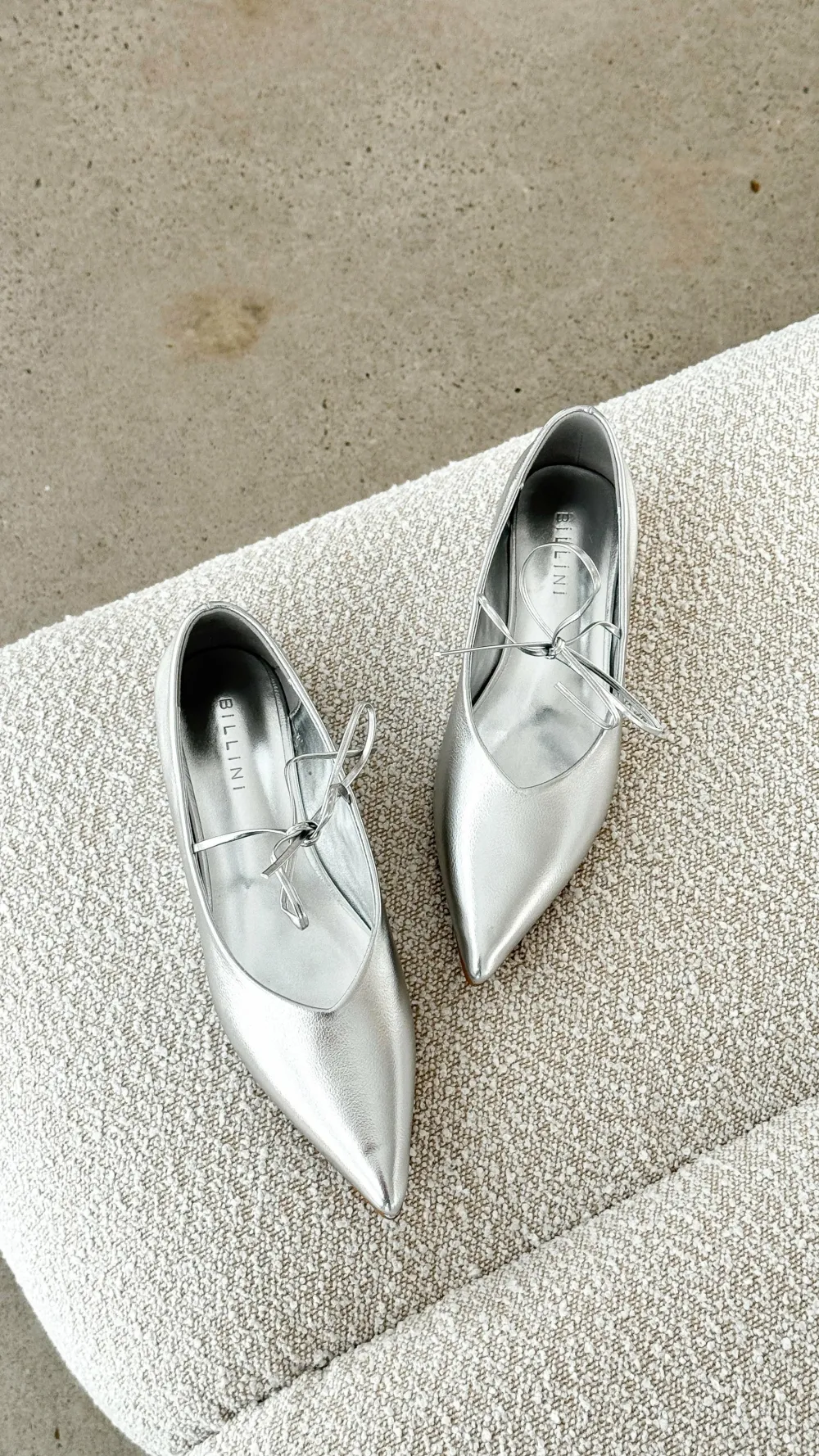 Billini Billini^Haruna Ballet Flats - Silver Metallic