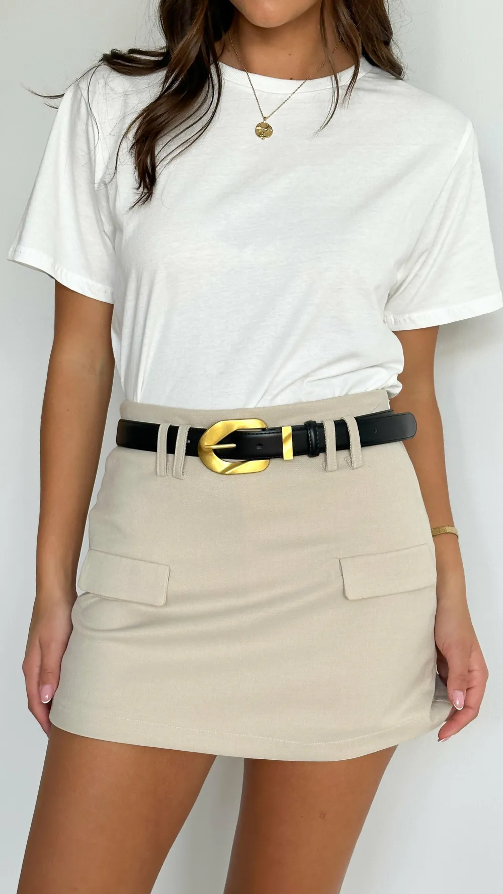 Fashion Allied Sets|Bottoms^Hayley Mini Skort - Beige