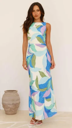 SASHA (BNE) Sale Dresses^Helenie Maxi Dress - Blue/Green