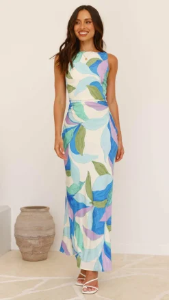 SASHA (BNE) Sale Dresses^Helenie Maxi Dress - Blue/Green