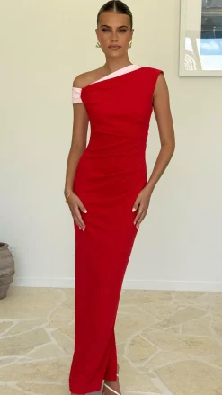 YH AND CO Dresses|Maxi^Honey Maxi Dress - Red/Pink