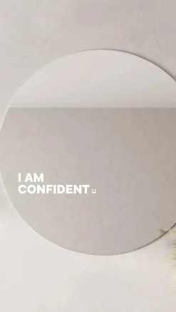selfawear Beauty|Gift Collection^I am Confident - Affirmation Mirror Sticker