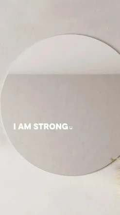 selfawear Beauty|Gift Collection^I Am Strong - Affirmation Mirror Sticker