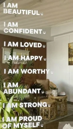 selfawear Beauty|Gift Collection^I Am Strong - Affirmation Mirror Sticker