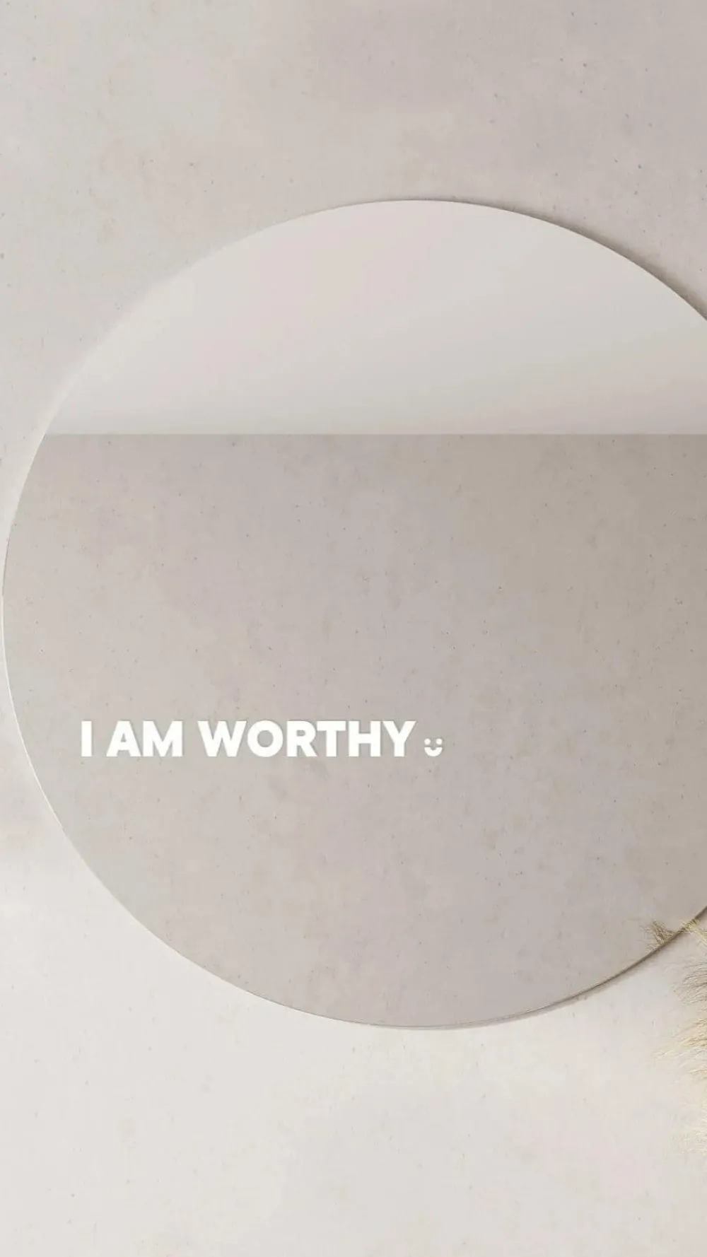 selfawear Beauty|Gift Collection^I Am Worthy - Affirmation Mirror Sticker