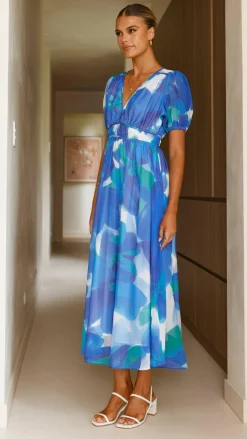 Pink Diamond Sale Dresses^Ilah Maxi Dress - Blue/Green