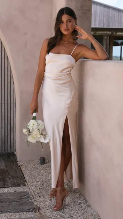 Alive Girl Je T'Aime|Dresses^Ilana Maxi Dress - Champagne