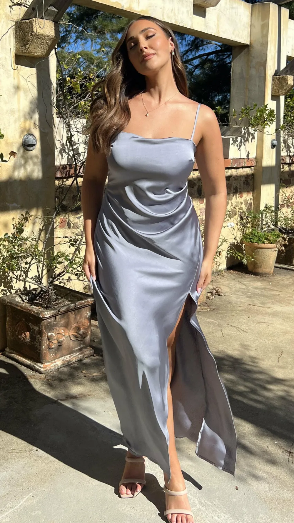 Alive Girl Dresses|Bridesmaid^Ilana Maxi Dress - Steel Blue