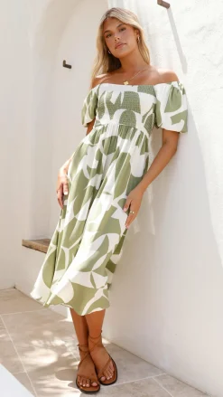 Miracle Fashion Dresses|Midi^Ilene Midi Dress - Sage Print