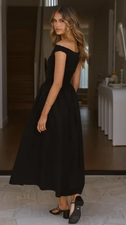 LILYWHYT Dresses|Midi^Immy Midi Dress - Black