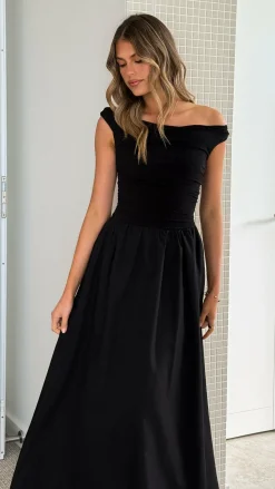 LILYWHYT Dresses|Midi^Immy Midi Dress - Black