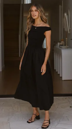 LILYWHYT Dresses|Midi^Immy Midi Dress - Black
