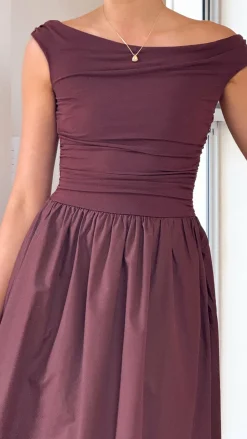 LILYWHYT Dresses|Midi^Immy Midi Dress - Brown