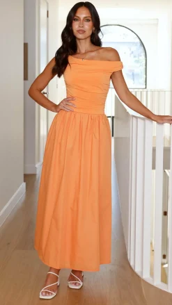 LILYWHYT Dresses|Midi^Immy Midi Dress - Melon