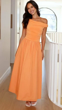 LILYWHYT Dresses|Midi^Immy Midi Dress - Melon