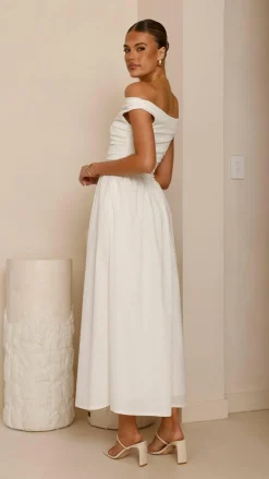 LILYWHYT Dresses|Midi^Immy Midi Dress - White