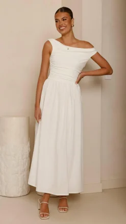 LILYWHYT Dresses|Midi^Immy Midi Dress - White