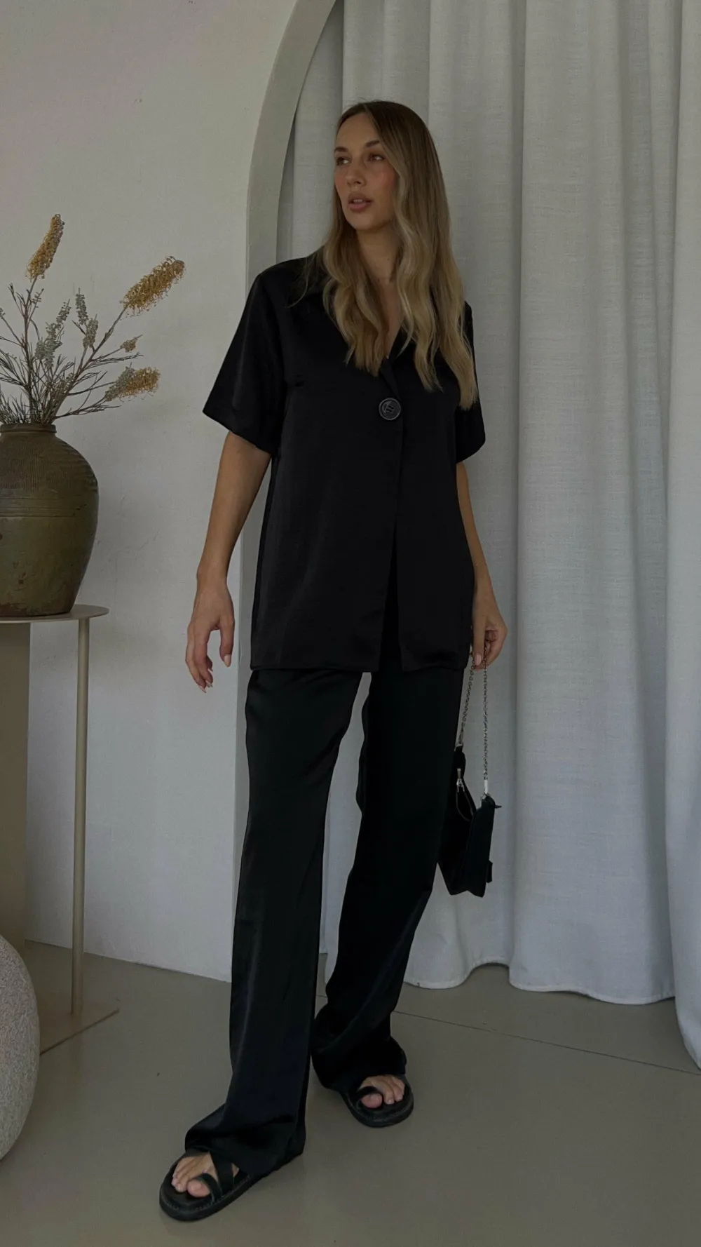 IDS Sets|Bottoms^Imogen Button Pants - Black
