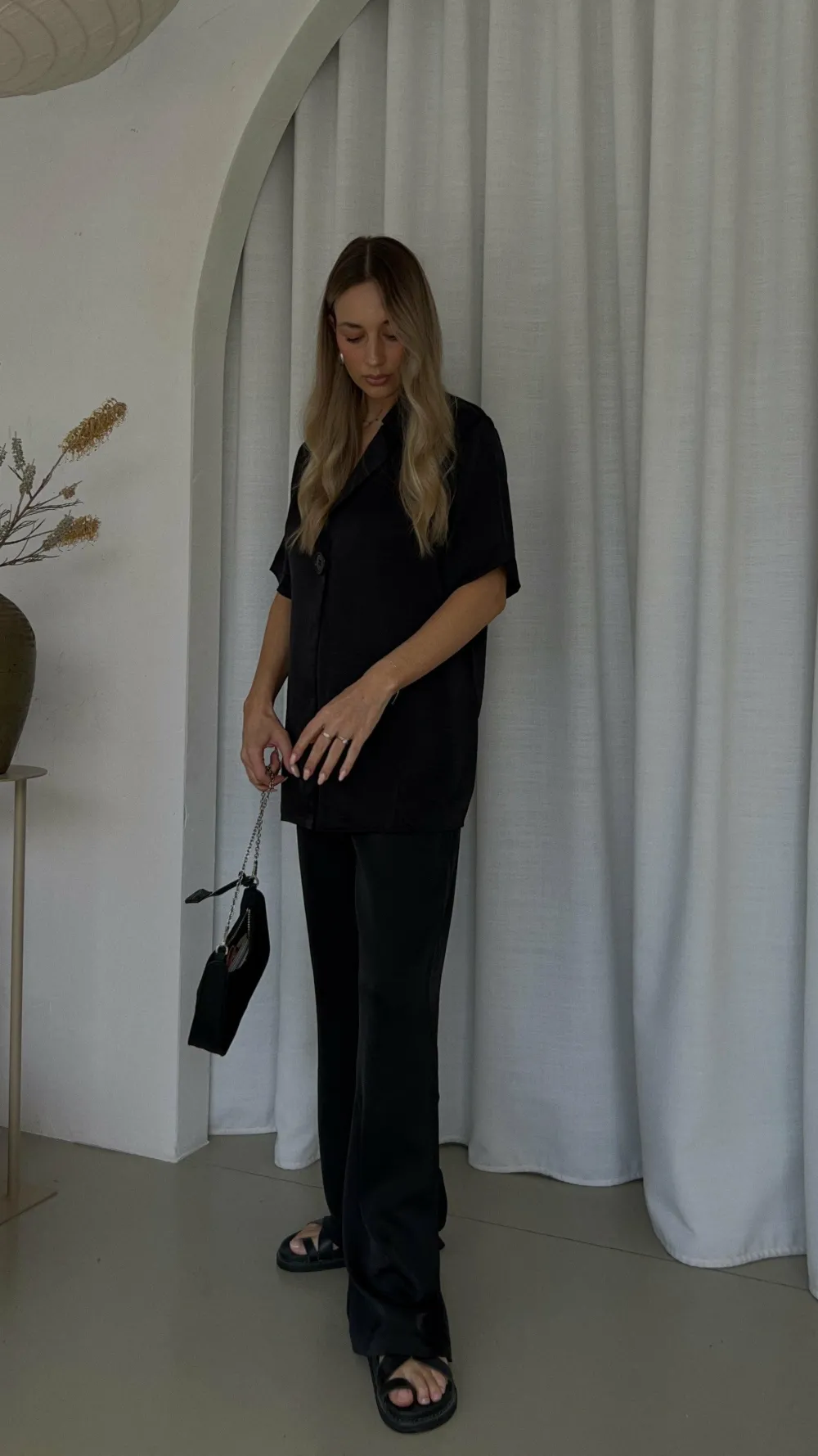 IDS Sets|Bottoms^Imogen Button Pants - Black