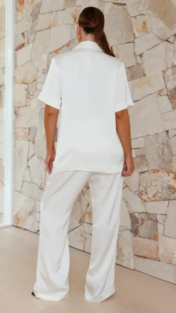 IDS Sets|Bottoms^Imogen Button Pants - Cream