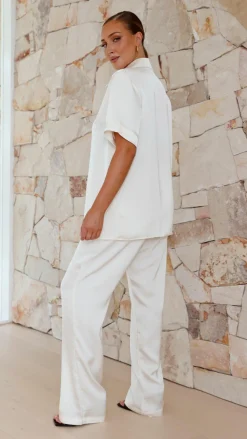 IDS Sets|Bottoms^Imogen Button Pants - Cream