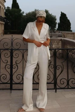 IDS Sets|Bottoms^Imogen Button Pants - Cream