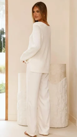 IDS Sets|Bottoms^Imogen Button Pants - Cream