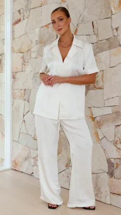 IDS Sets|Tops^Imogen Button Shirt - Cream