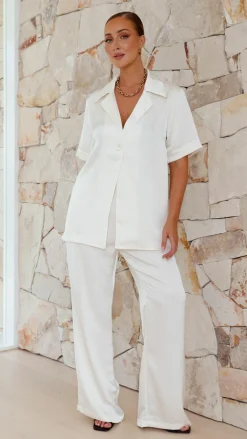 IDS Sets|Tops^Imogen Button Shirt - Cream