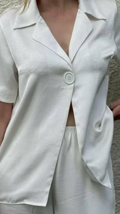 IDS Sets|Tops^Imogen Button Shirt - Cream
