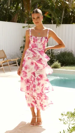 LILYWHYT Dresses|Maxi^Indi Maxi Dress - Pink Floral