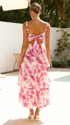LILYWHYT Dresses|Maxi^Indi Maxi Dress - Pink Floral