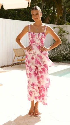 LILYWHYT Dresses|Maxi^Indi Maxi Dress - Pink Floral