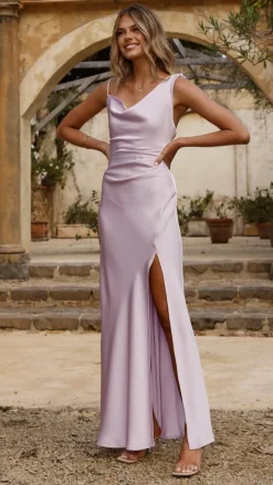 SASHA (BNE) Mon Cheri|Dresses^Iris Asymmetrical Maxi Dress - Lilac