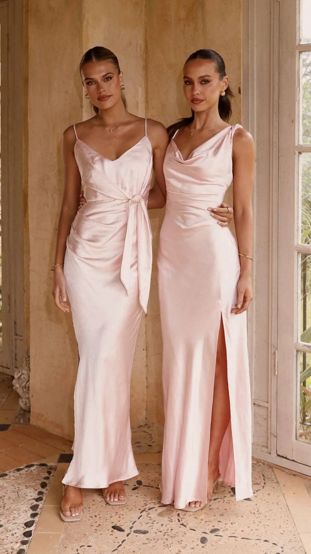SASHA (BNE) Mon Cheri|Dresses^Iris Asymmetrical Maxi Dress - Pink