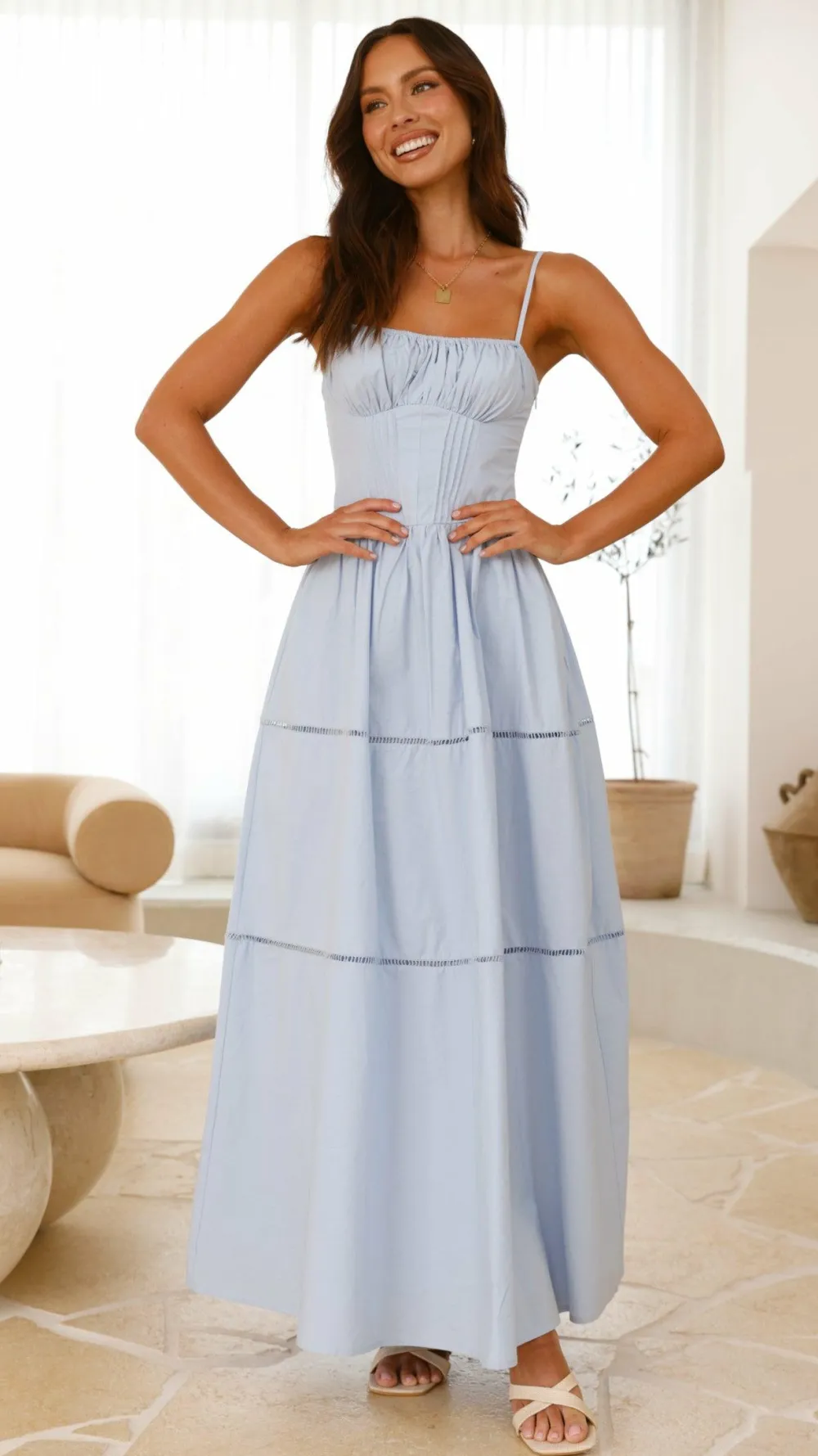 LILYWHYT Dresses|Maxi^Isabella Maxi Dress - Blue