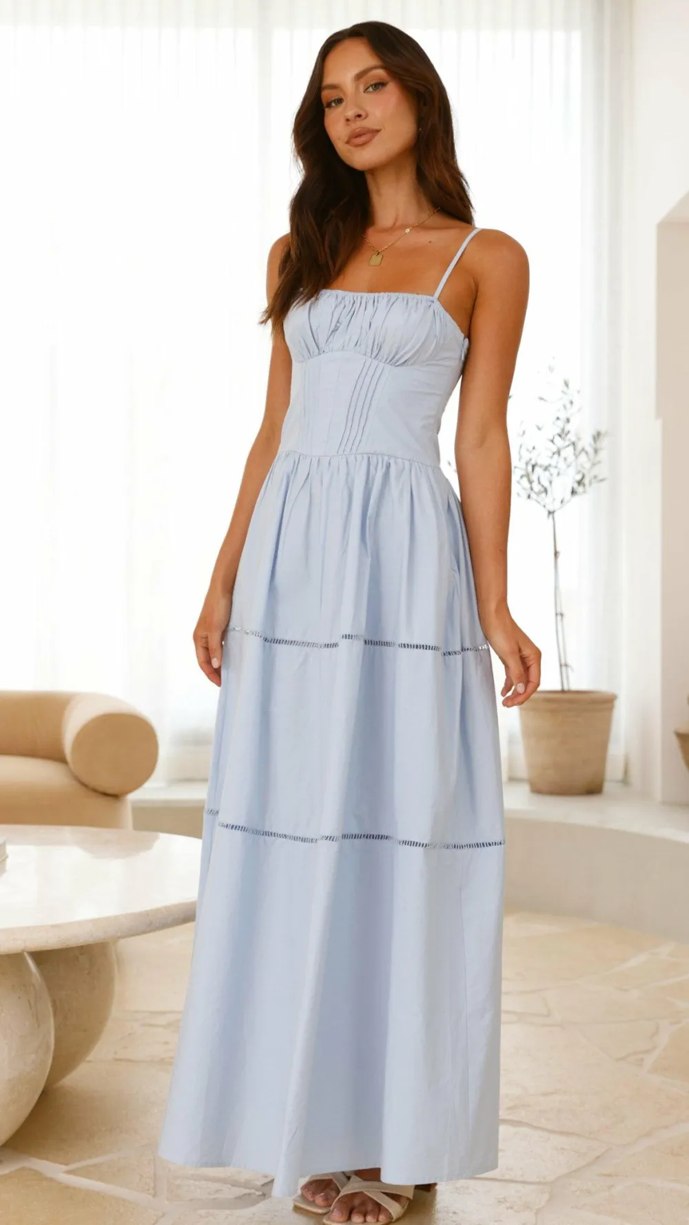 LILYWHYT Dresses|Maxi^Isabella Maxi Dress - Blue