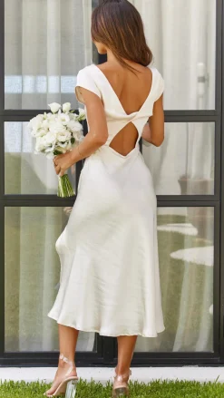 SASHA (BNE) Sale Evening|Sale Dresses^Ivana Midi Dress - Champagne
